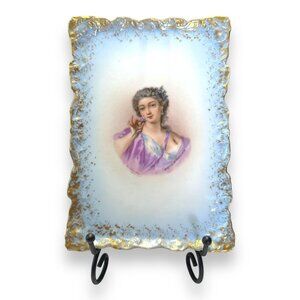 Limoges AK France Antique 7" Trinket Dish De Montero Marquise de Pompadour